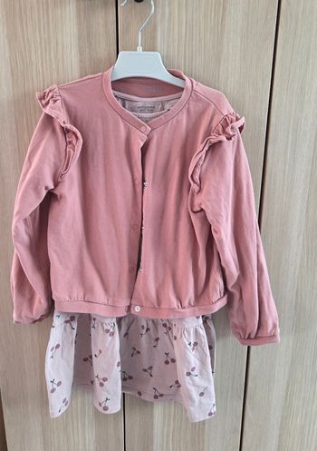 Ensemble Vertbaudet robe+gilet 8 ans