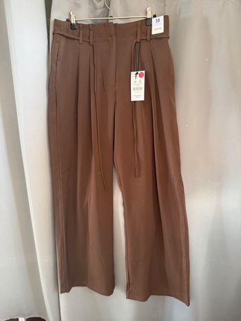 Pantalon évasé marron 