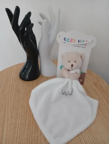 Peluche naissance ours baby nat doudou câlin