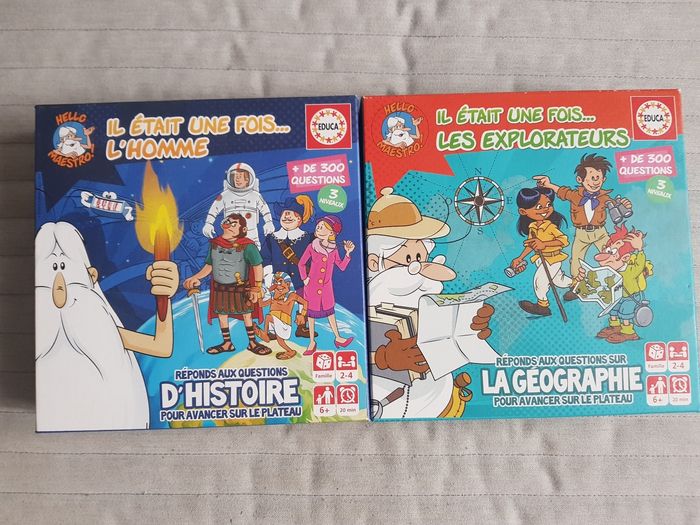 Lot de 2 jeux Il était une fois