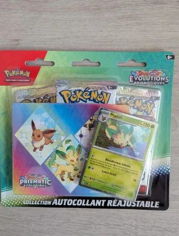 Magnifique tripack Phyllali Pokémon Évolutions Prismatiques Ev8.5 Neuf Fr Scellé