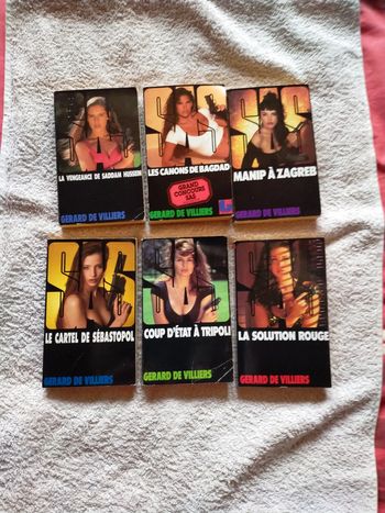 lot de livres SAS de Gérard de Villiers