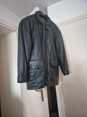 Manteau en cuir