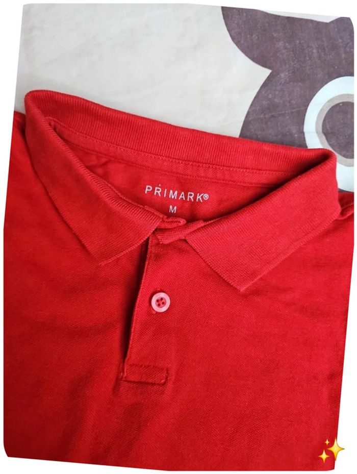 Polo rouge primark M - photo numéro 2
