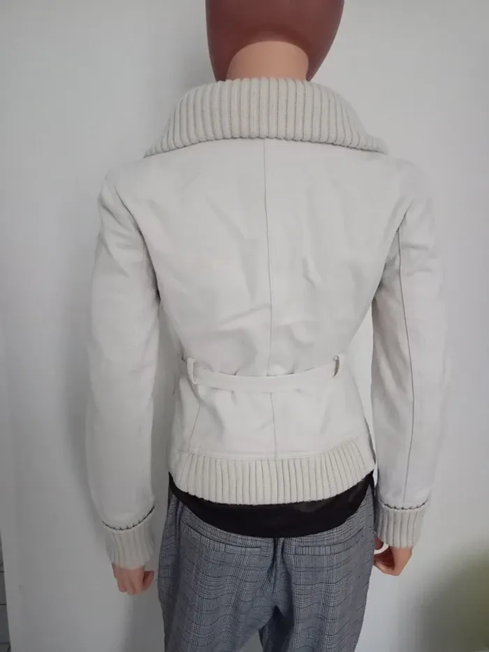 Veste courte mango écru/beige S - photo numéro 6