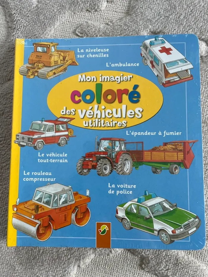 Livre mon imagier coloré des véhicules utilitaires neuf