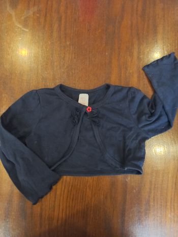 Boléro bleu foncé c&a 18mois 80cm