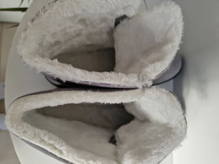 Bottines Grises Fourrure Blanche - photo numéro 9