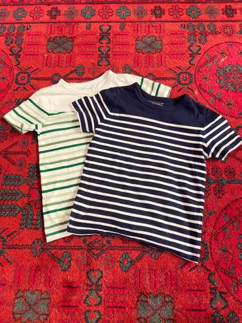 Lot t-shirt garçon 8 ans Monoprix rayures