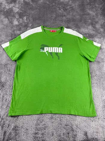 T-shirt vert clair Puma logo – Taille XXL