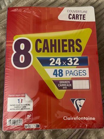 Lot de 8 cahiers neufs