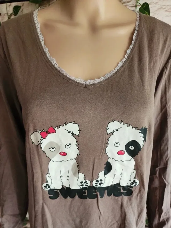 🌸T-shirt Émotion Lingerie 100% Coton Taille 42/44🌸 - photo numéro 3