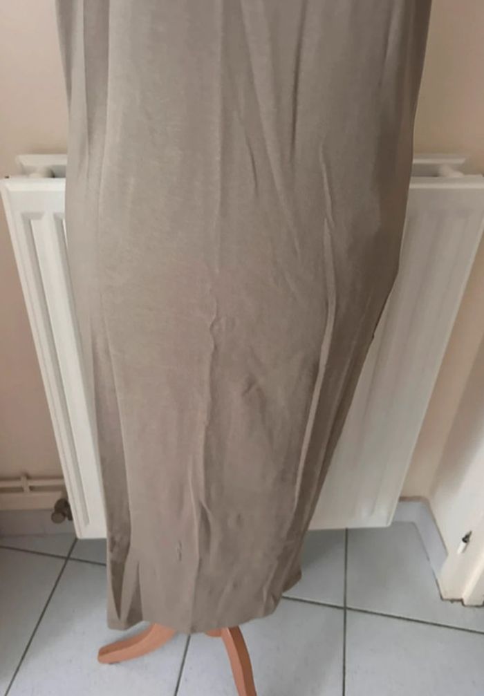 Robe d’été, dos nu, kaki, Stradivarius - photo numéro 4