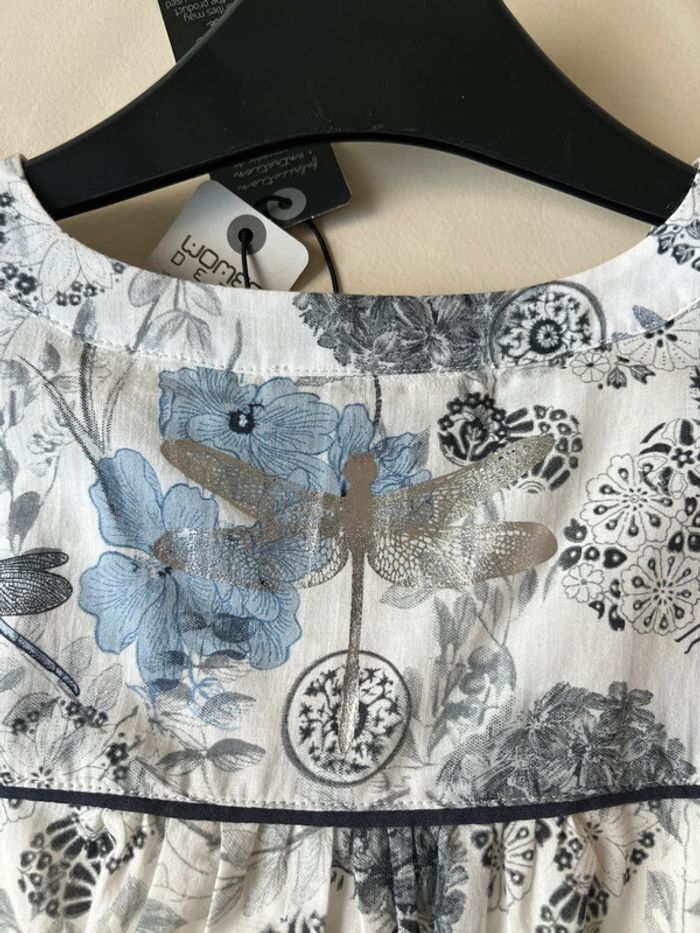 Jolie robe en coton doublée neuve motifs nature women dept so soon - photo numéro 8