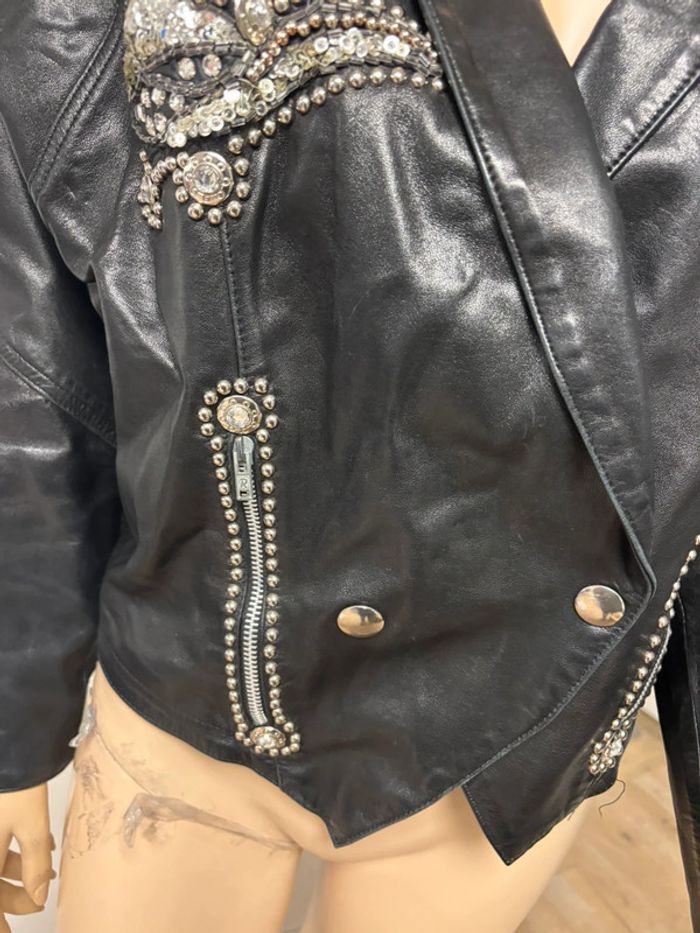 Magnifique perfecto les terribles en cuir fait sur mesure - photo numéro 9