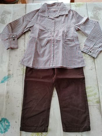 Ensemble lot pantacourt chemise