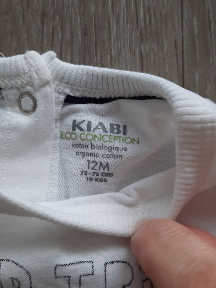 Lot tee shirt manche courte 12 mois Marque kiabi - photo numéro 2