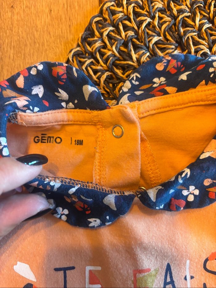 Teeshirt bb 18 m col Claudine - photo numéro 2