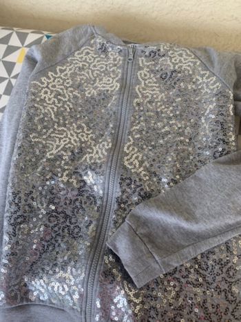 Veste sweat  avec sequin