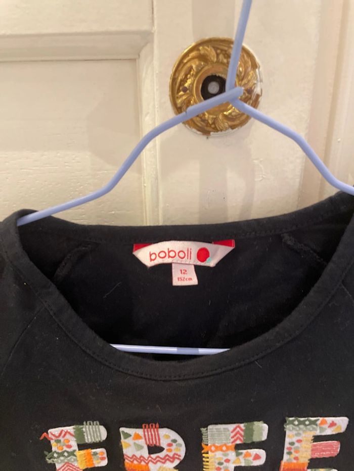 Tee shirt été fille épaulé dénudées 12 ans boboli - photo numéro 2