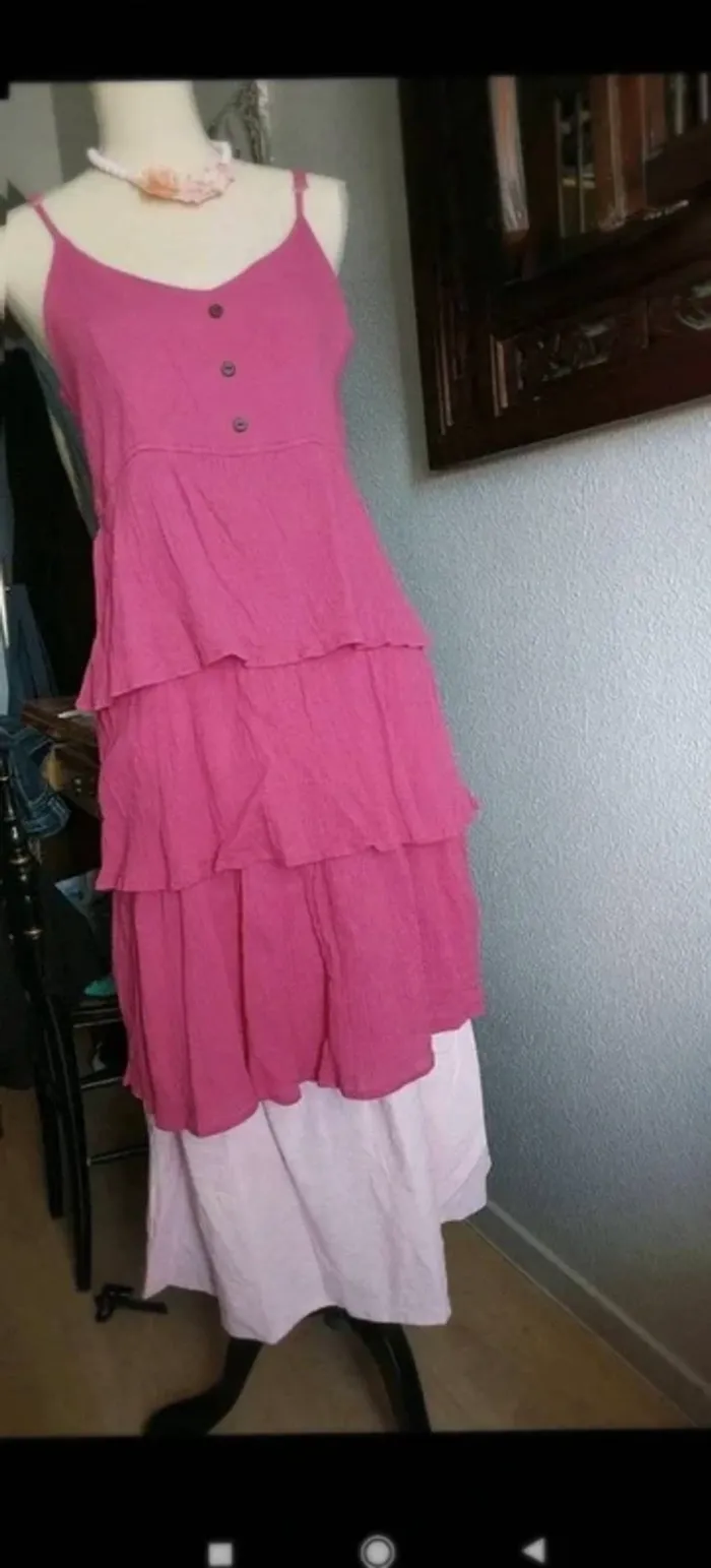 Robe rose vintage S - photo numéro 11