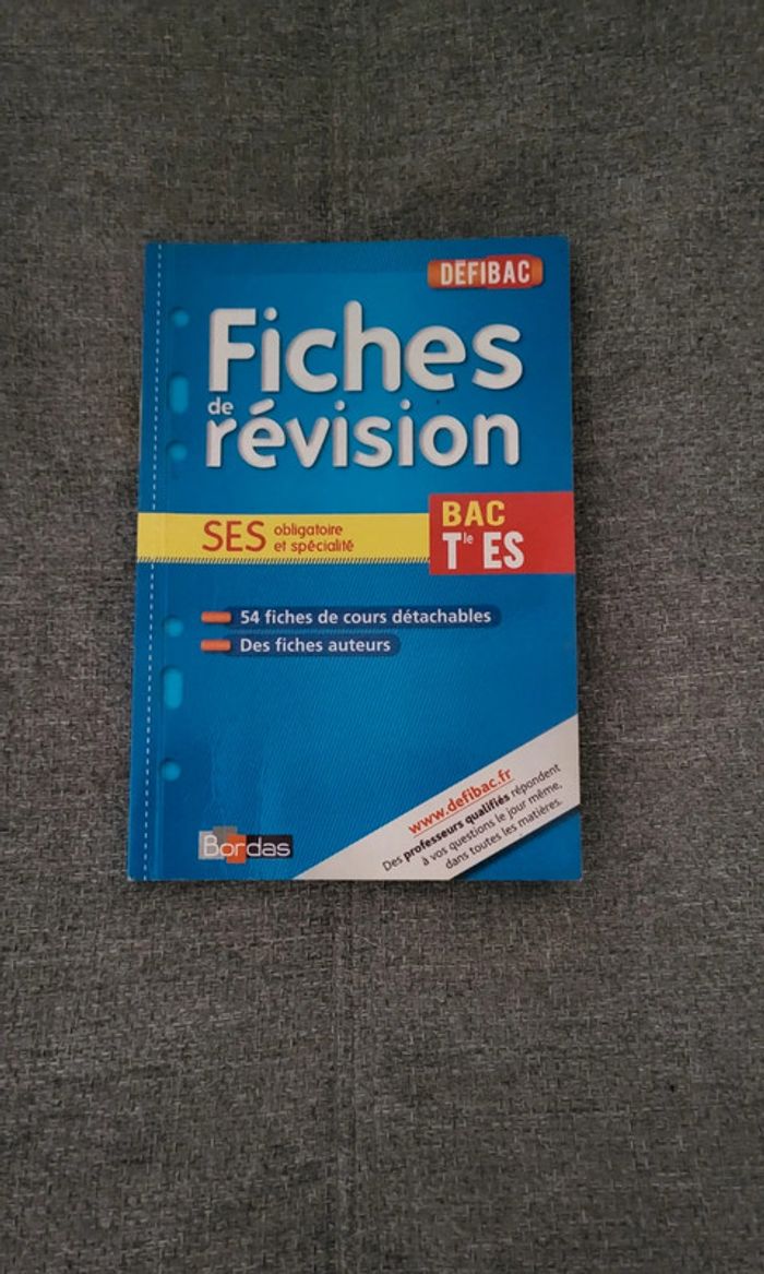 🟣 Défibac SES pour bac ES 🟣