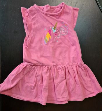 Robe rose licorne 9 mois