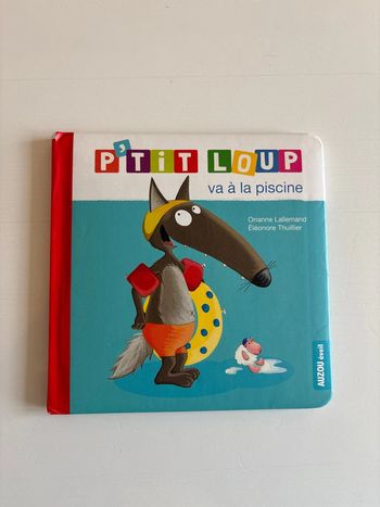 Livre p’tit loup va à la piscine