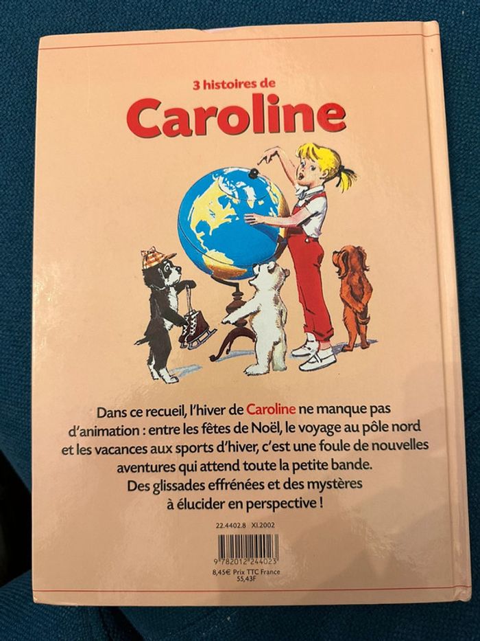 Album Hachette 3 histoires de Caroline livre Pierre Probst pôle nord sports d’hiver Noel - photo numéro 2