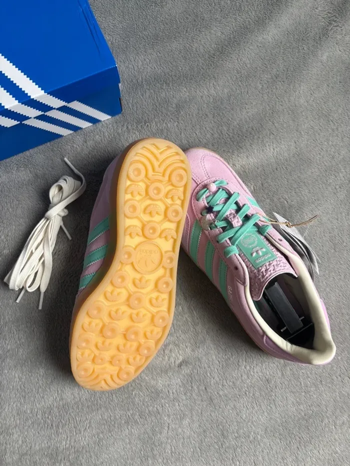 Adidas Originals Gazelle Bliss Lilac / Acid Mint - photo numéro 7