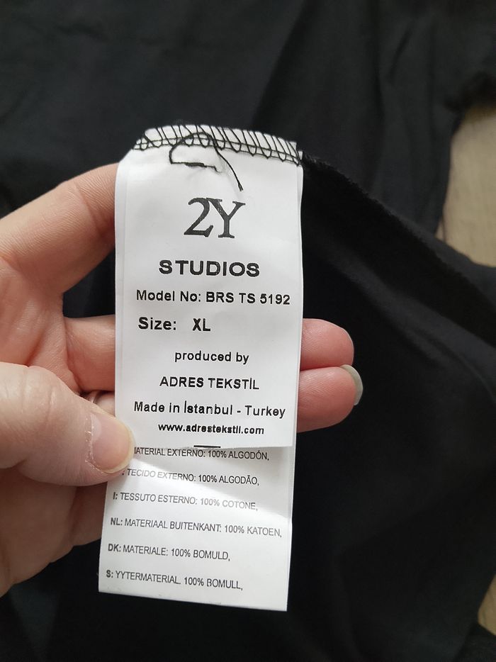 T-shirt noir manches courtes homme xl 2y premium - photo numéro 5