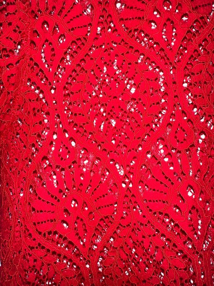 Blouse rouge ajouré - photo numéro 2