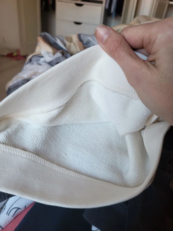 Pull blanc cassé biche cyrillus 8ans neuf - photo numéro 4