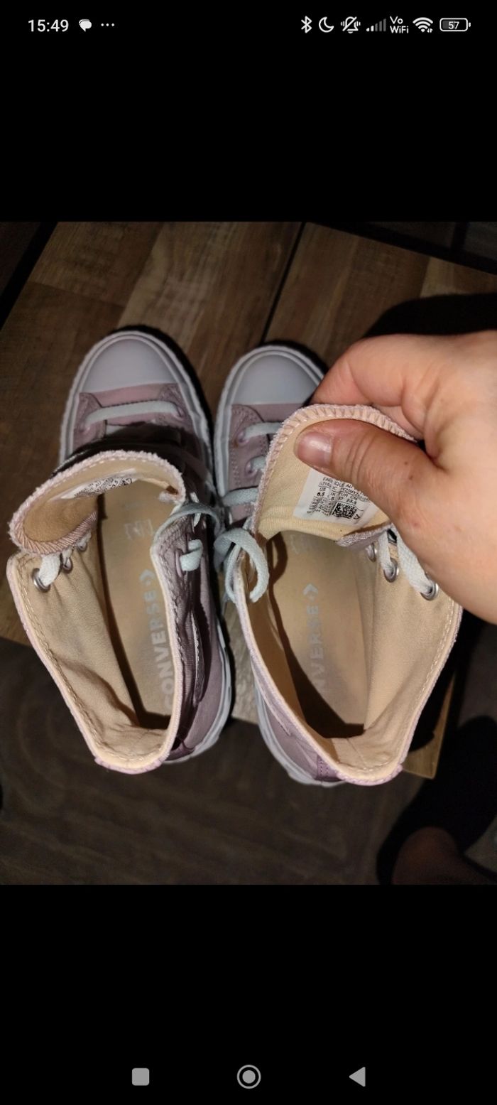 Converses compensées Rose 37 - photo numéro 10