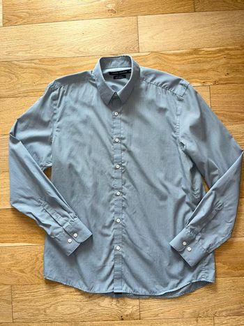 👔 Chemise homme classique Lafayette Collection Pur coton bleu blanc petit carreau Taille 41/41