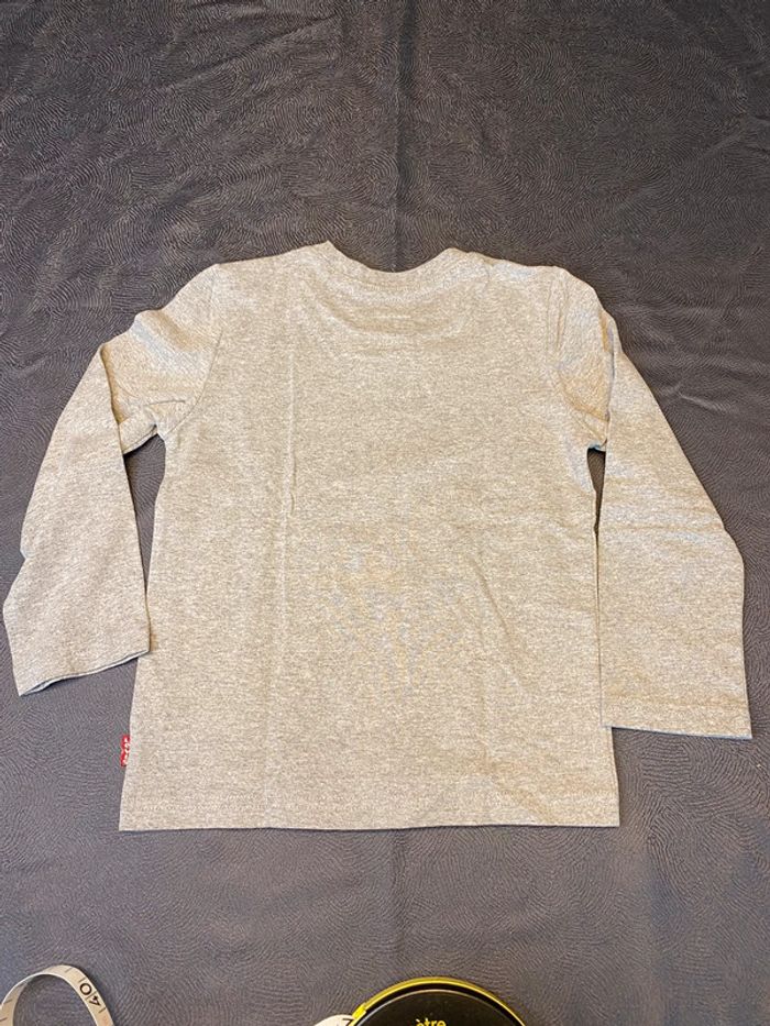 Tee shirt manches longues Levis gris 4 ans - photo numéro 4