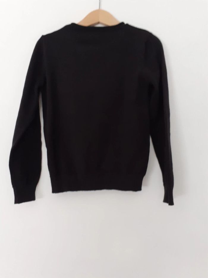 Pull fille 6 ans noir 100 pourcent coton - photo numéro 2