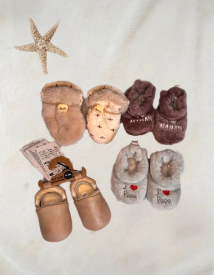 🌷Lot de paires de chaussons neuf bébé 🌷