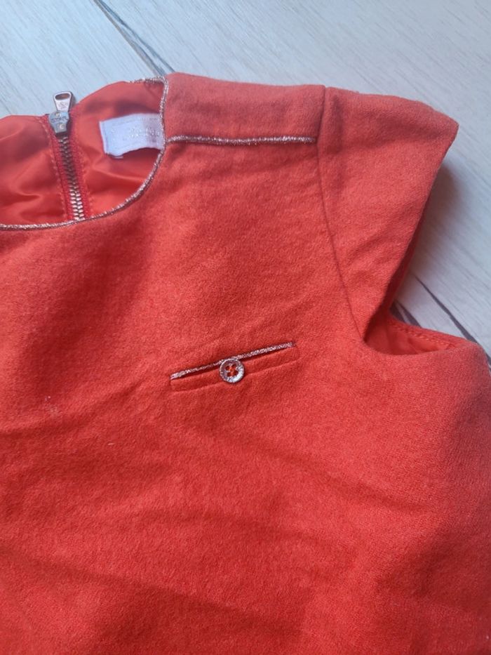 Robe tartine et chocolat orange rouille 4 ans - photo numéro 2
