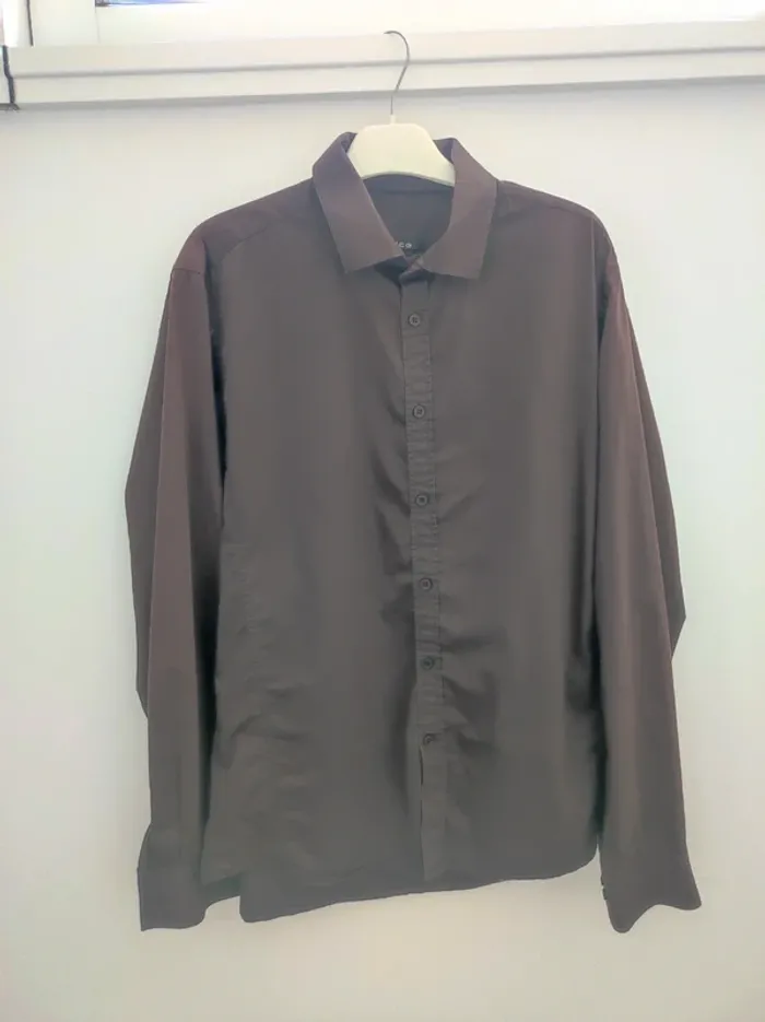 Chemise marron Brice L