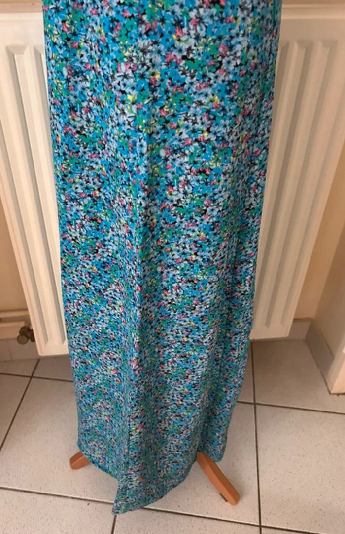 Robe longue fleurie, bleue, Only - photo numéro 9
