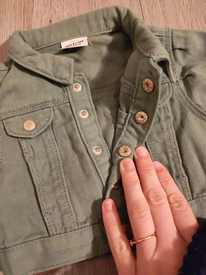 Veste kaki tape à l'oeil - photo numéro 4