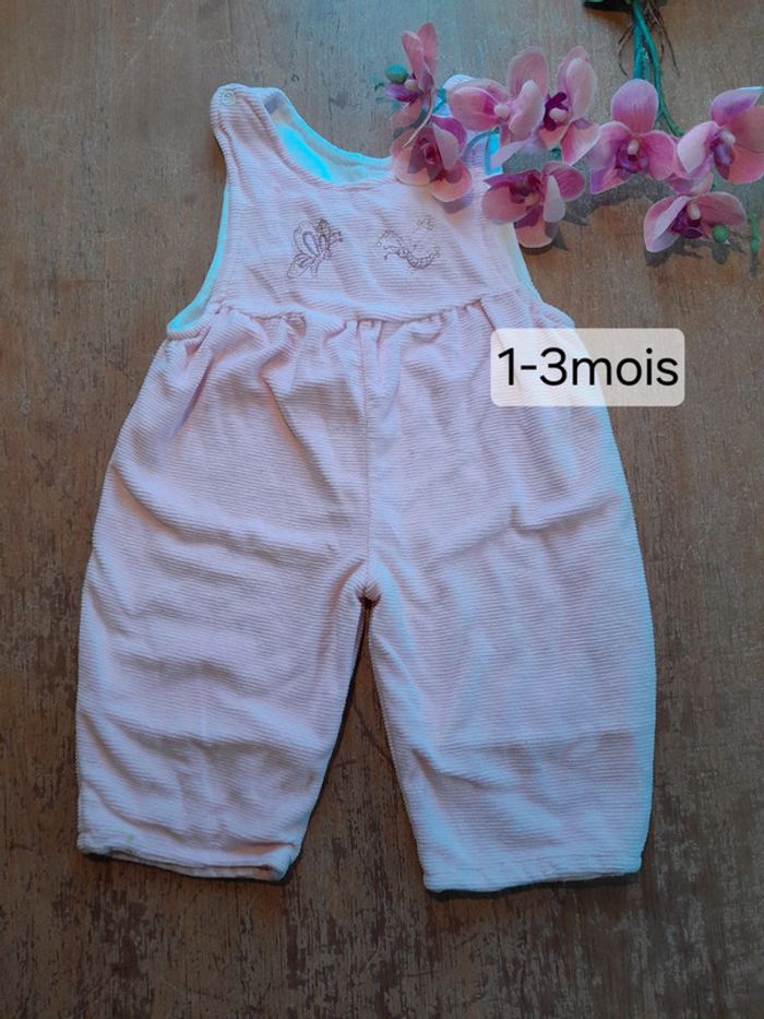 Combinaison naissance rose 1 3 mois