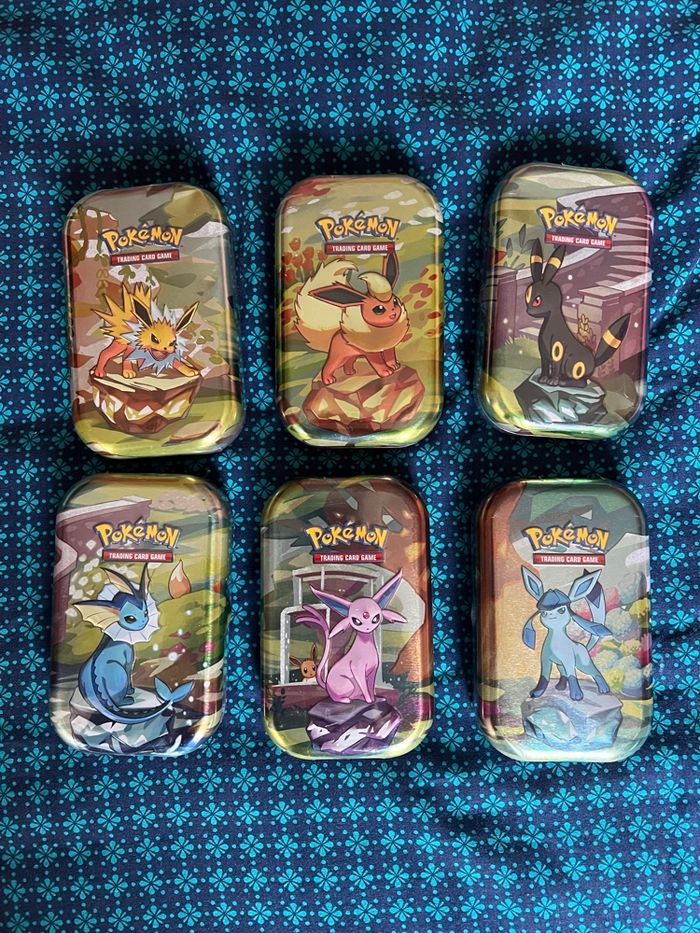 6 mini tins neuves evoli scellées