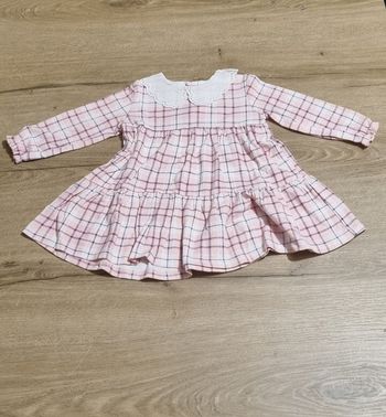 Robe ML à carreaux à col 12 mois