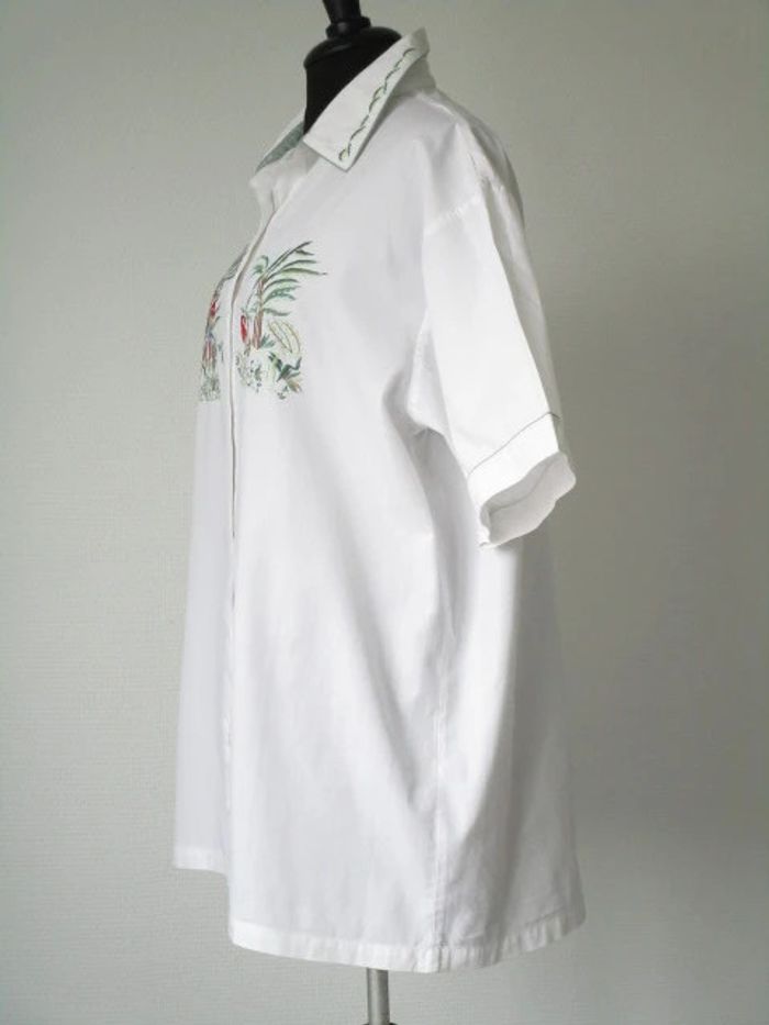 Chemise vintage perroquets 46/48 TBE - photo numéro 7
