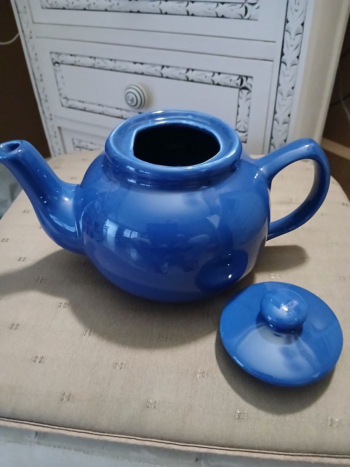 Jolie Théière bleue. - photo numéro 2