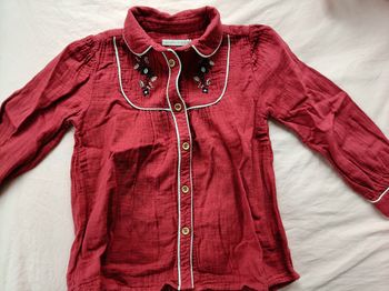 Blouse manches longues fille Monoprix 111-116 cm