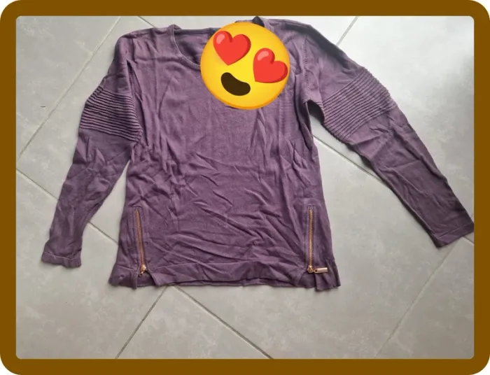 Pull violet 14 ans
