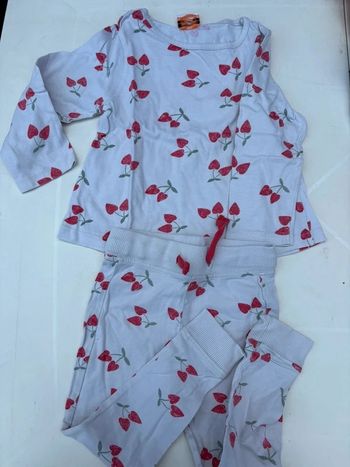 Ensemble TAO 2 ans blanc et rouge